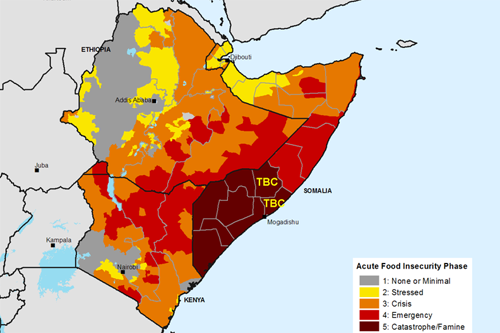 Africa Famine Map