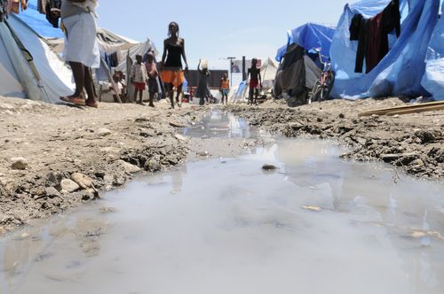 Stagnant Water in Port-au-Prince Haiti