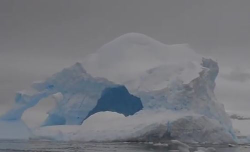 Antarctic Iceberg Implodes