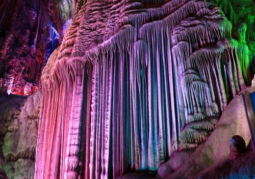 Stalactites in Silver Cave, Guillin, China