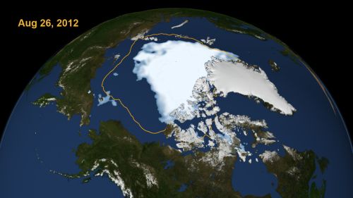 Arctic Sea Ice 26 Aug 2012