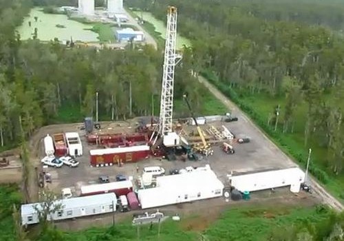 Louisiana Sinkhole Drilling Rig