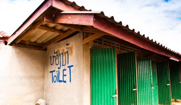 Bathroom in Laos