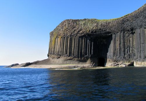 Volcanic Cliffs on the Scottish Island of Staffa