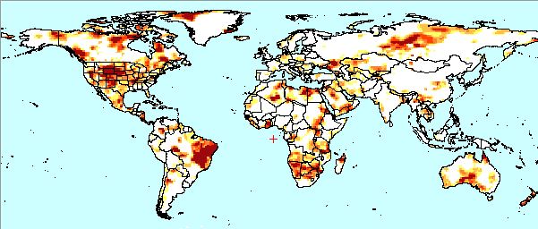 Worldwide Drought as of July 2013